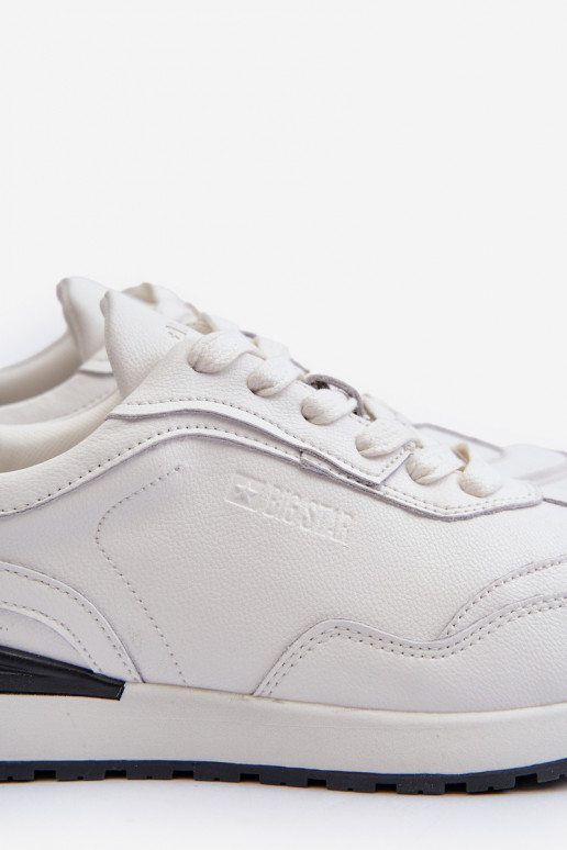 Sneakers modelio batai Vyriški Oda BIG STAR NN174288 baltos spalvos