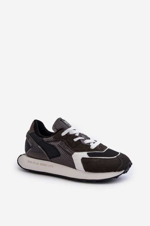 sportiniai bateliai Sneakers modelio batai Vyriški Memory Foam System Big Star NN174347 juodos spalvos