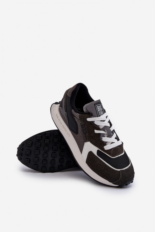 sportiniai bateliai Sneakers modelio batai Vyriški Memory Foam System Big Star NN174347 juodos spalvos