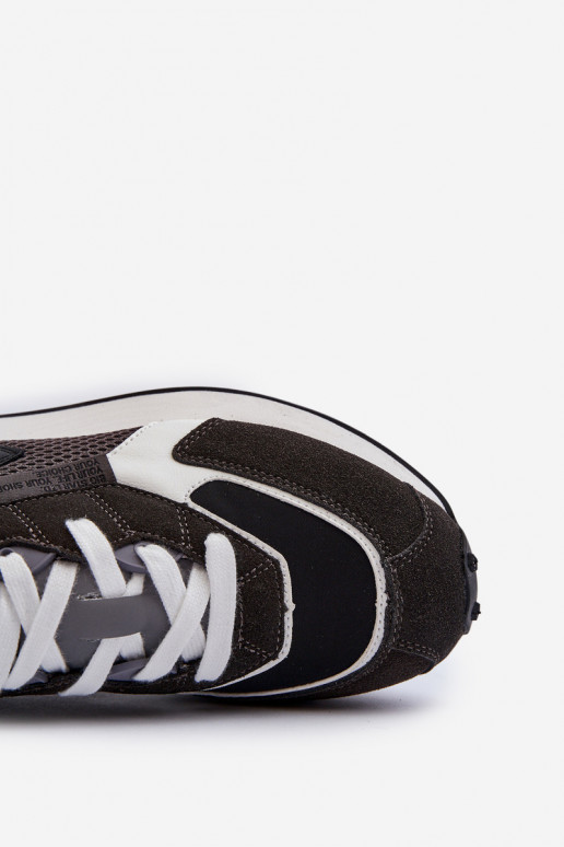 sportiniai bateliai Sneakers modelio batai Vyriški Memory Foam System Big Star NN174347 juodos spalvos