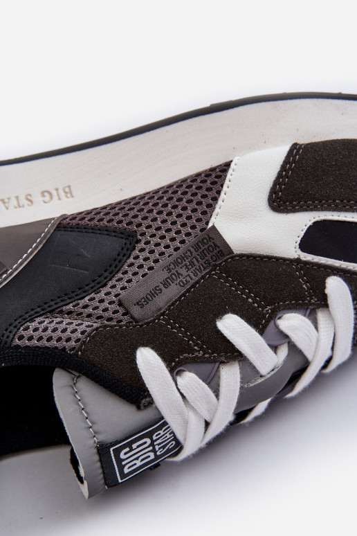 sportiniai bateliai Sneakers modelio batai Vyriški Memory Foam System Big Star NN174347 juodos spalvos