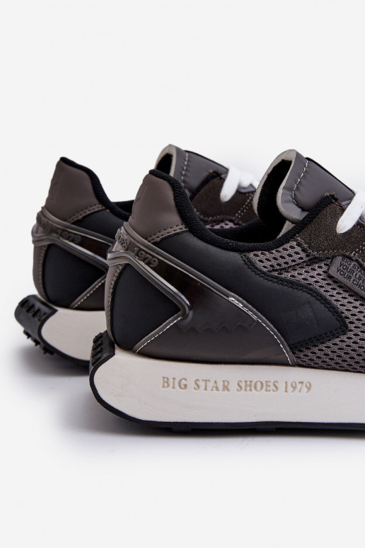 sportiniai bateliai Sneakers modelio batai Vyriški Memory Foam System Big Star NN174347 juodos spalvos