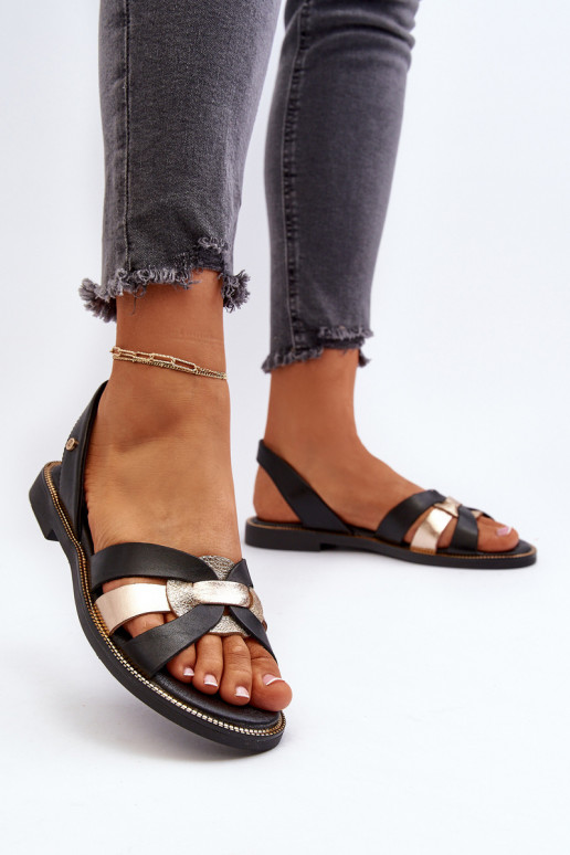 Zazoo 40382 Moteriškos basutės Oda juodos spalvos Zazoo 40382 Moteriškos basutės Oda juodos spalvos