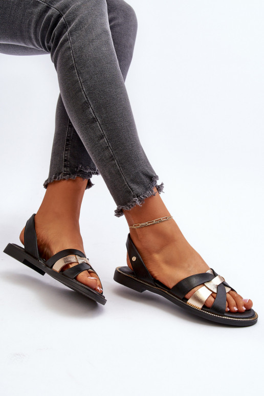 Zazoo 40382 Moteriškos basutės Oda juodos spalvos Zazoo 40382 Moteriškos basutės Oda juodos spalvos