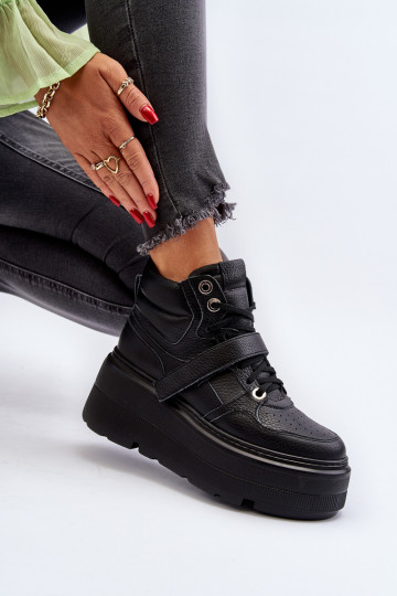 Zazoo 3450 Oda Sneakers modelio batai Moteriškas juodos spalvos 2