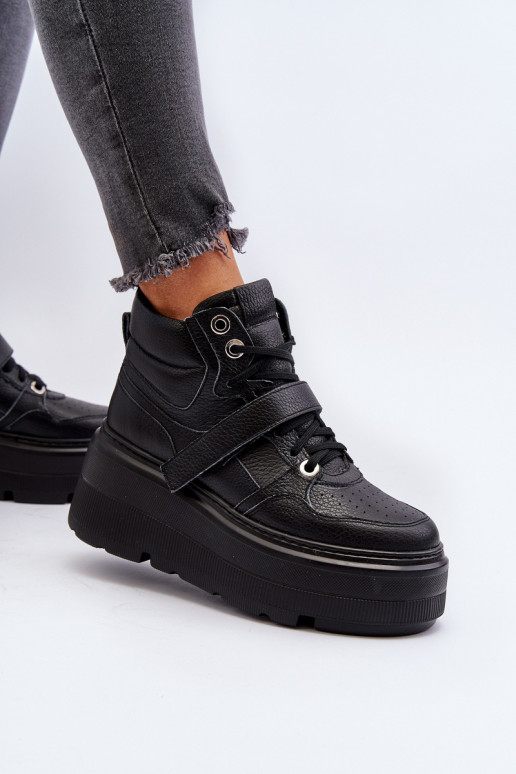 Zazoo 3450 Oda Sneakers modelio batai Moteriškas juodos spalvos