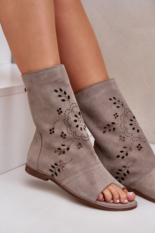 Zazoo 3437 Moteriškas Zomšinės basutės su auliuku Į Pilį smėlio spalvos Zazoo 3437 Moteriškas Zomšinės basutės su auliuku Į Pilį smėlio spalvos