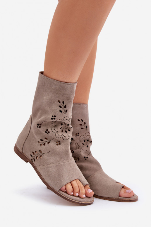 Zazoo 3437 Moteriškas Zomšinės basutės su auliuku Į Pilį smėlio spalvos Zazoo 3437 Moteriškas Zomšinės basutės su auliuku Į Pilį smėlio spalvos