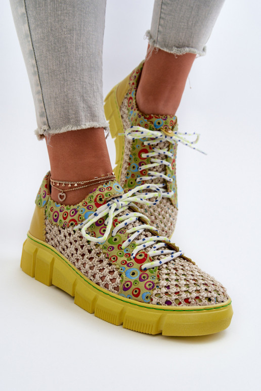 Moteriškas Oda batai Tai turiciejka 05850-09 Kalkės Moteriškas Oda batai Tai turiciejka 05850-09 Kalkės