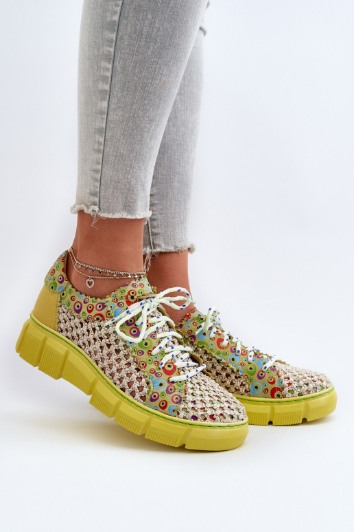 Moteriškas Oda batai Tai turiciejka 05850-09 Kalkės Moteriškas Oda batai Tai turiciejka 05850-09 Kalkės