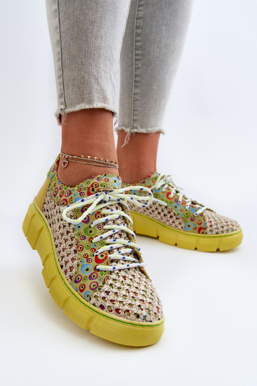 Moteriškas Oda batai Tai turiciejka 05850-09 Kalkės Moteriškas Oda batai Tai turiciejka 05850-09 Kalkės