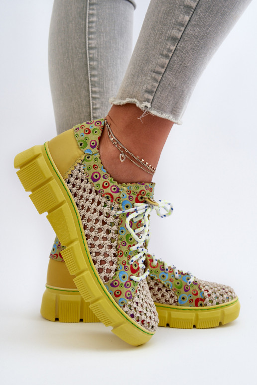 Moteriškas Oda batai Tai turiciejka 05850-09 Kalkės Moteriškas Oda batai Tai turiciejka 05850-09 Kalkės