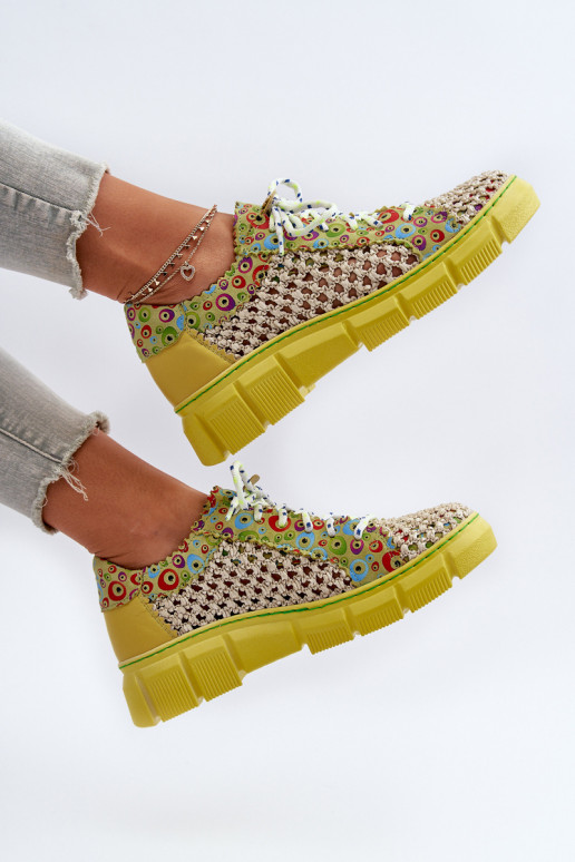 Moteriškas Oda batai Tai turiciejka 05850-09 Kalkės Moteriškas Oda batai Tai turiciejka 05850-09 Kalkės