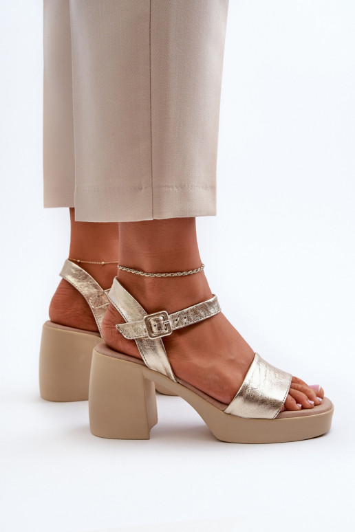 Zazoo 40386 Moteriškas Moteriškos basutės Klocke aukso spalvos Zazoo 40386 Moteriškas Moteriškos basutės Klocke aukso spalvos