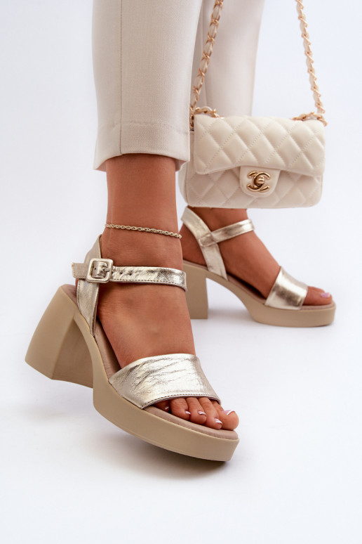 Zazoo 40386 Moteriškas Moteriškos basutės Klocke aukso spalvos Zazoo 40386 Moteriškas Moteriškos basutės Klocke aukso spalvos