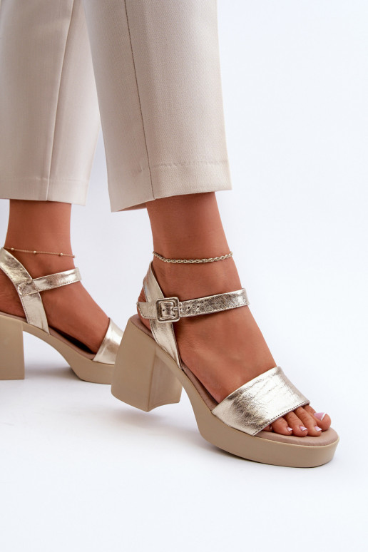 Zazoo 40386 Moteriškas Moteriškos basutės Klocke aukso spalvos Zazoo 40386 Moteriškas Moteriškos basutės Klocke aukso spalvos