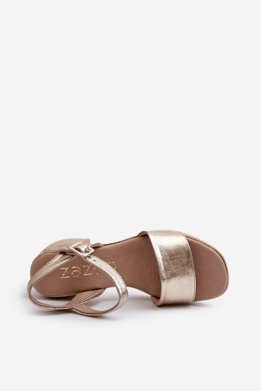 Zazoo 40386 Moteriškas Moteriškos basutės Klocke aukso spalvos Zazoo 40386 Moteriškas Moteriškos basutės Klocke aukso spalvos