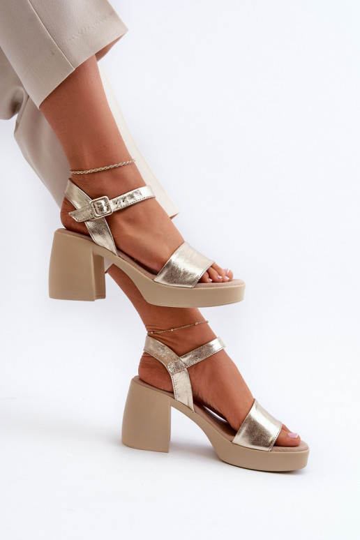 Zazoo 40386 Moteriškas Moteriškos basutės Klocke aukso spalvos Zazoo 40386 Moteriškas Moteriškos basutės Klocke aukso spalvos