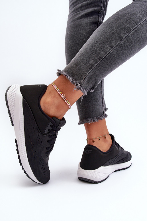 sportiniai bateliai Moteriškas 4F 4FRSS24FSPOF056 juodos spalvos sportiniai bateliai Moteriškas 4F 4FRSS24FSPOF056 juodos spalvos