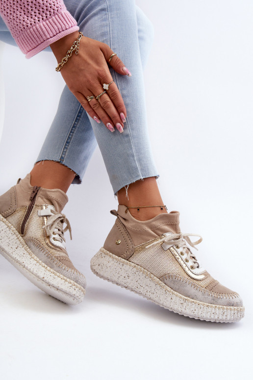 iš zomšos batai Moteriškas Tai turiciejka 06405-04 smėlio spalvos iš zomšos batai Moteriškas Tai turiciejka 06405-04 smėlio spalvos