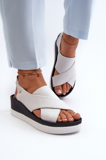 Zazoo 40256 Oda Platforminės basutės baltos spalvos 2