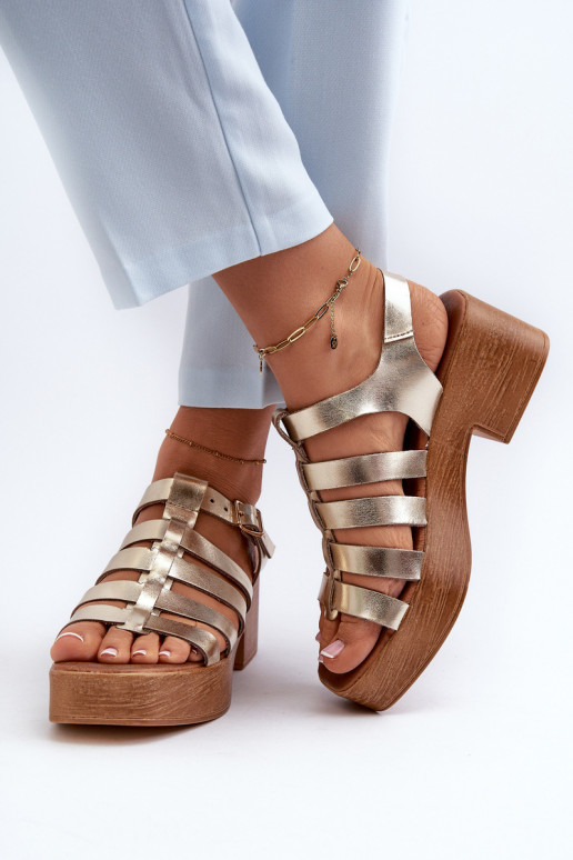 Zazoo 40410 Moteriškos basutės Moteriškas aukso spalvos Zazoo 40410 Moteriškos basutės Moteriškas aukso spalvos