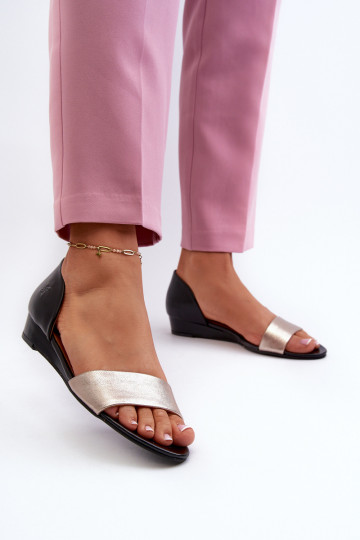 Moteriškos basutės Tai turiciejka 1971-67 Juodos ir-aukso spalvos