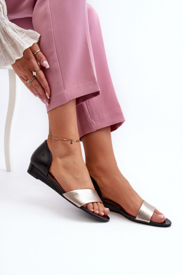 Moteriškos basutės Tai turiciejka 1971-67 Juodos ir-aukso spalvos 2