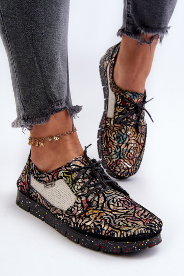 Raštuotas batai Moteriškas Tai turiciejka 06347-01 juodos spalvos 2