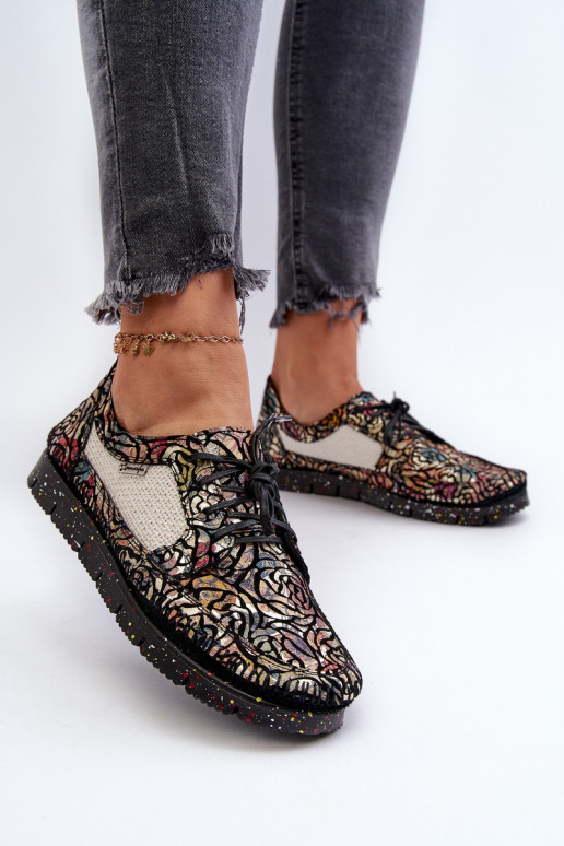 Raštuotas batai Moteriškas Tai turiciejka 06347-01 juodos spalvos Raštuotas batai Moteriškas Tai turiciejka 06347-01 juodos spalvos