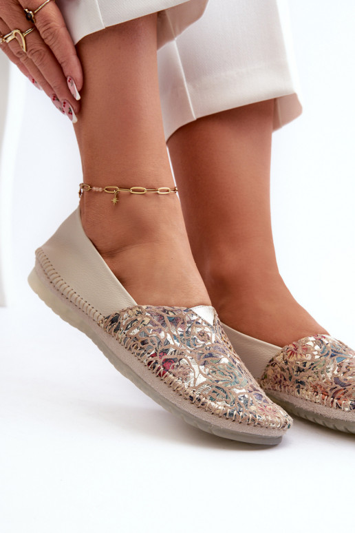 Moteriškas Balerinos Tai turiciejka 1930B-04 smėlio spalvos Moteriškas Balerinos Tai turiciejka 1930B-04 smėlio spalvos