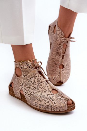 Raštuotas Oda Aulinukai Tai turiciejka 03426-02 smėlio spalvos