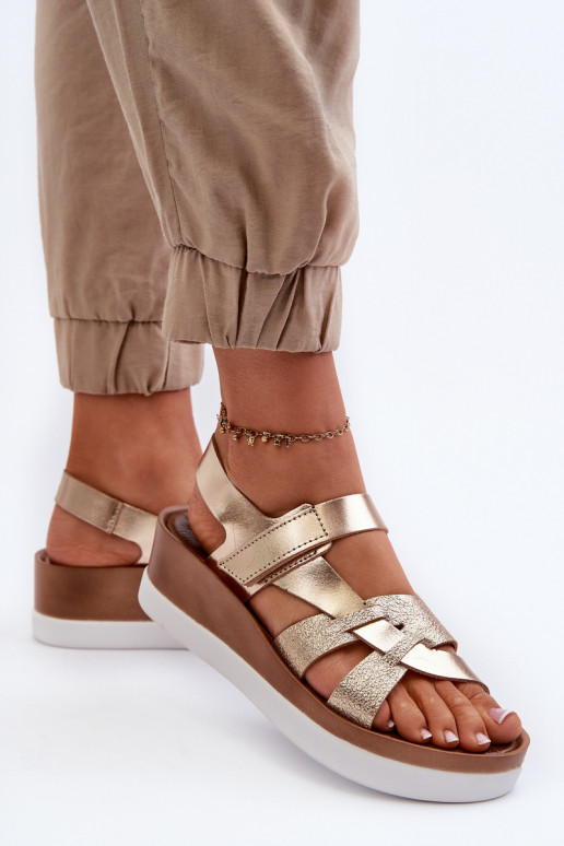 Zazoo 40397 Moteriškas Moteriškos basutės su platforma aukso spalvos Zazoo 40397 Moteriškas Moteriškos basutės su platforma aukso spalvos