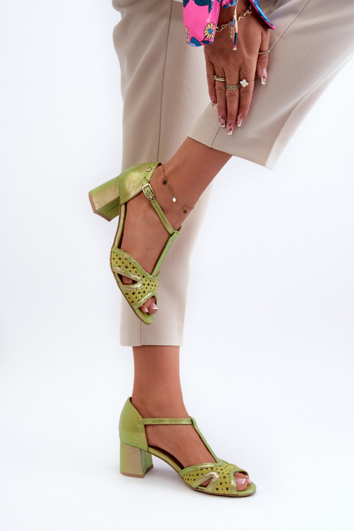 basutės Oda Moteriškas su kulniukais Tai turiciejka 06551-09 Kalkės basutės Oda Moteriškas su kulniukais Tai turiciejka 06551-09 Kalkės