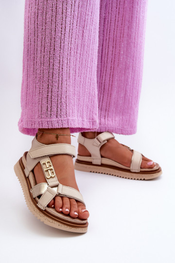 Zazoo 50103 Moteriškas Moteriškos basutės su platforma smėlio spalvos