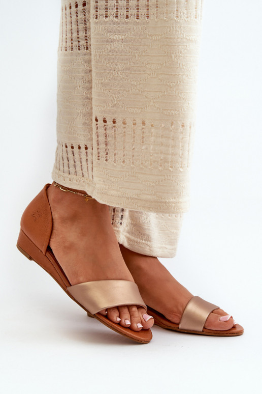 Moteriškos basutės Tai turiciejka 1971-68 rudos-aukso spalvos Moteriškos basutės Tai turiciejka 1971-68 rudos-aukso spalvos