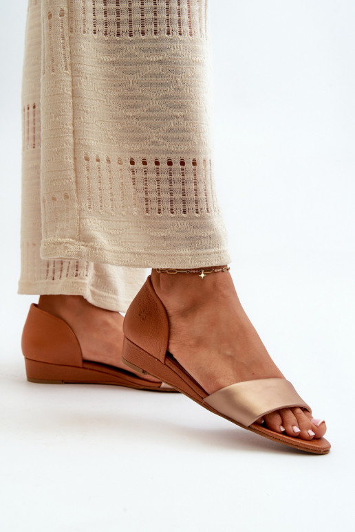 Moteriškos basutės Tai turiciejka 1971-68 rudos-aukso spalvos Moteriškos basutės Tai turiciejka 1971-68 rudos-aukso spalvos