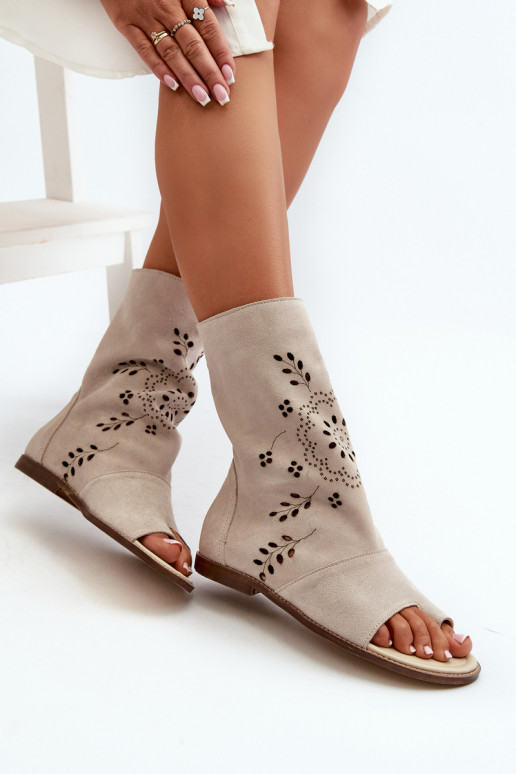 Zazoo 3437 Moteriškas Zomšinės basutės su auliuku Į Pilį dramblio kaulo spalvos Zazoo 3437 Moteriškas Zomšinės basutės su auliuku Į Pilį dramblio kaulo spalvos