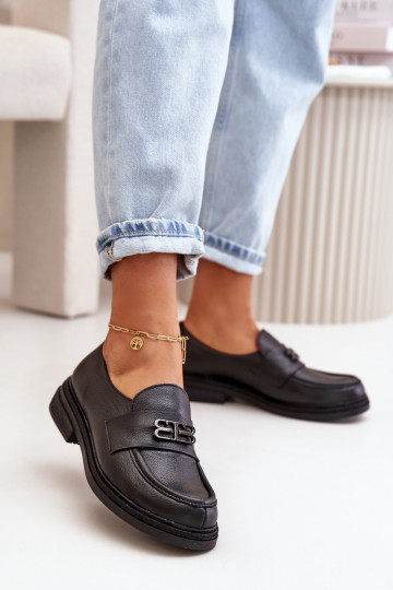 Zazoo 20174 Oda Elegantiško stiliaus batai Moteriškas su plačiais kulniukais juodos spalvos