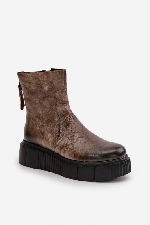 Zazoo 60369 Moteriški aulinukai su platforma smėlio spalvos Zazoo 60369 Moteriški aulinukai su platforma smėlio spalvos