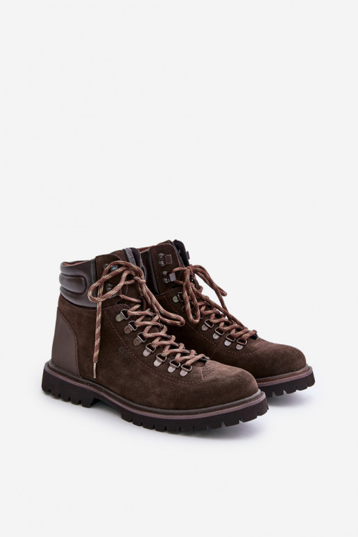 iš zomšos pašiltinti Aulinukai batai Vyriški Big Star OO174644 Hi-Poly System rudos spalvos iš zomšos pašiltinti Aulinukai batai Vyriški Big Star OO174644 Hi-Poly System rudos spalvos