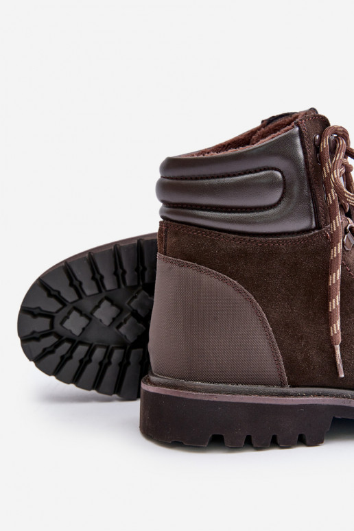 iš zomšos pašiltinti Aulinukai batai Vyriški Big Star OO174644 Hi-Poly System rudos spalvos iš zomšos pašiltinti Aulinukai batai Vyriški Big Star OO174644 Hi-Poly System rudos spalvos