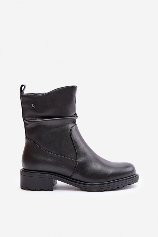 Oda Moteriški aulinukai pašiltinti Su raukiniais juodos spalvos Vinceza 66714