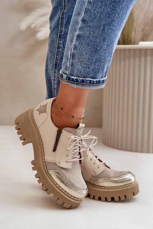 batai Moteriškas Pagaminta iš natūralios odos smėlio spalvos Tai turiciejka 06177-04 batai Moteriškas Pagaminta iš natūralios odos smėlio spalvos Tai turiciejka 06177-04