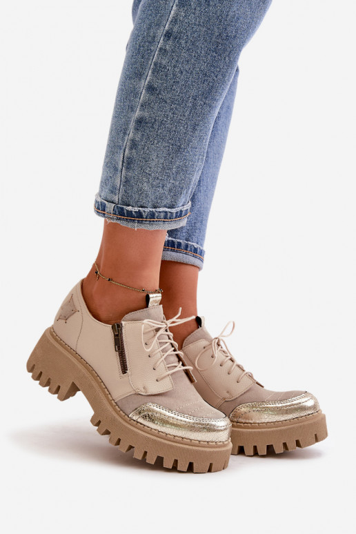 batai Moteriškas Pagaminta iš natūralios odos smėlio spalvos Tai turiciejka 06177-04 batai Moteriškas Pagaminta iš natūralios odos smėlio spalvos Tai turiciejka 06177-04