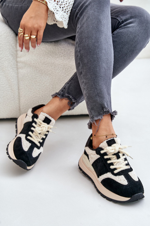 pašiltinti Sneakers modelio batai Moteriškas Oda Big Star OO274A318 HI-POLY SYSTEM juodos spalvos pašiltinti Sneakers modelio batai Moteriškas Oda Big Star OO274A318 HI-POLY SYSTEM juodos spalvos