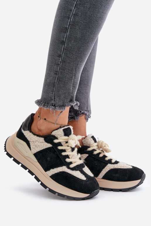 pašiltinti Sneakers modelio batai Moteriškas Oda Big Star OO274A318 HI-POLY SYSTEM juodos spalvos pašiltinti Sneakers modelio batai Moteriškas Oda Big Star OO274A318 HI-POLY SYSTEM juodos spalvos