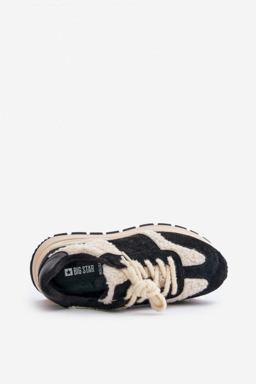 pašiltinti Sneakers modelio batai Moteriškas Oda Big Star OO274A318 HI-POLY SYSTEM juodos spalvos pašiltinti Sneakers modelio batai Moteriškas Oda Big Star OO274A318 HI-POLY SYSTEM juodos spalvos