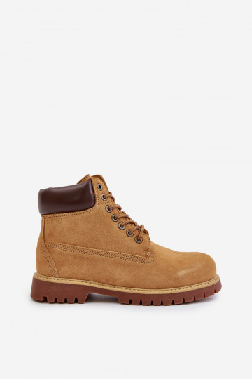 iš zomšos pašiltinti batai Vyriški Big Star OO174136 HI-POLY SYSTEM rudos spalvos 2