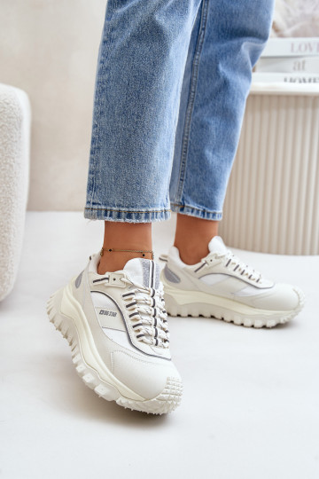 Oda Sneakers modelio batai Moteriškas su platforma Big Star OO274A221 HI-POLY SYSTEM baltos spalvos